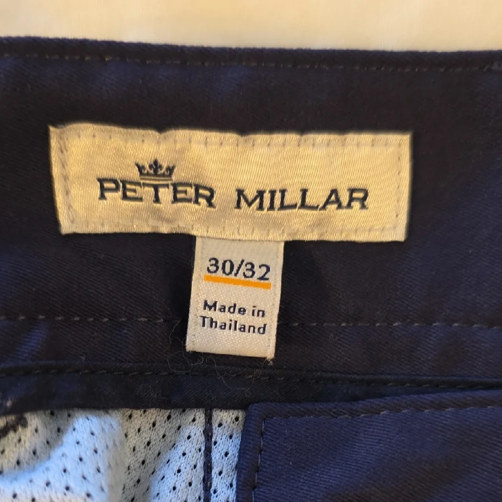 Peter Millar Dark Blue Trousers - Picture 2 of 5